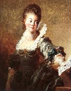 Jean-Honore Fragonard Portrait of a Singer oil on canvas